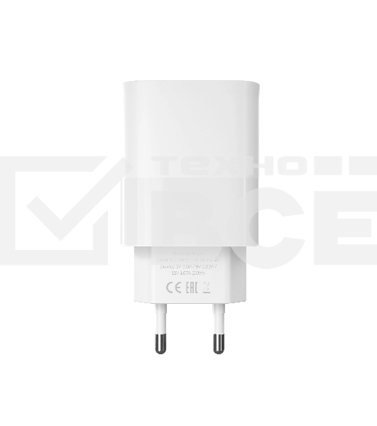Сетевое зарядное устройство MORE CHOICE (4620202553508) NC67a СЗУ 1Type-C 3.0A PD 20W, белый