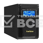 Источник бесперебойного питания (инвертор, синус, для котла) ExeGate SineTower SZ-600.LCD.AVR.1SH <600VA/360W, чистый синусоида, LCD дисплей, AVR, 1*Schuko, линейно-интерактивный, внешняя батарея 12В до 200Ач, Black>, фото 1