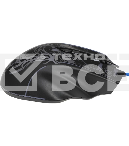 Мышь проводная Defender Bulletstorm GM-928 черный, 7200 dpi, USB, кнопки - 7