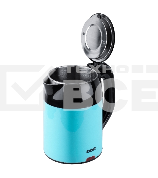 Чайник электрический BBK EK1709P черный/бирюзовый