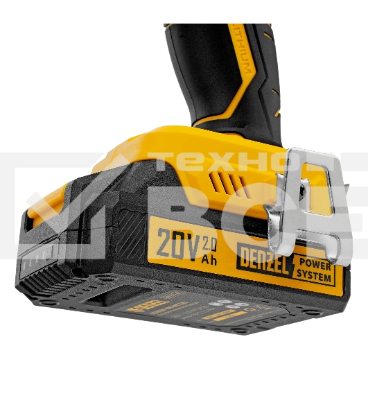 Дрель-шуруповерт аккумуляторная Denzel CDQ-20, 20В, 2 АКБ, Кейс