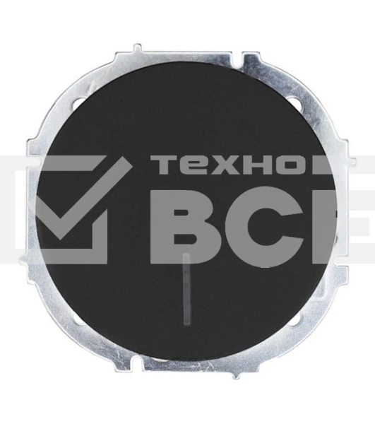 Выключатель 1-кл. СП OSEN 10А IP20 с подсветкой механизм черный бархат LEZARD 743-4288-111