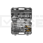 Набор инструментов Denzel 1/2', 1/4', CrV, S2, пластиковый кейс, 82 предмета, фото19