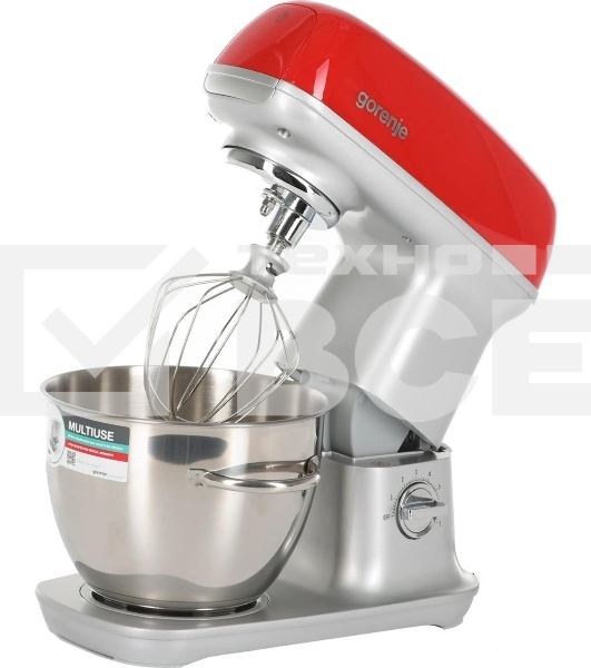 Кухонная машина Gorenje MMC1000RLR планетар.вращ. 1000Вт красный