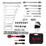 Набор инструментов MTX 1/2', 1/4', CrV, пластиковый кейс 89 предметов, фото2