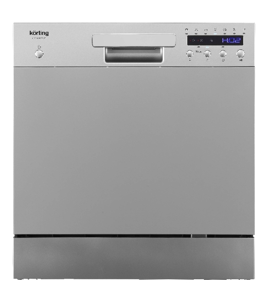 Посудомоечная машина Korting KDFM 25358 S, серебристый, 55 см, 8 компл., сушка конденсационная, 49 дБ, класс A+