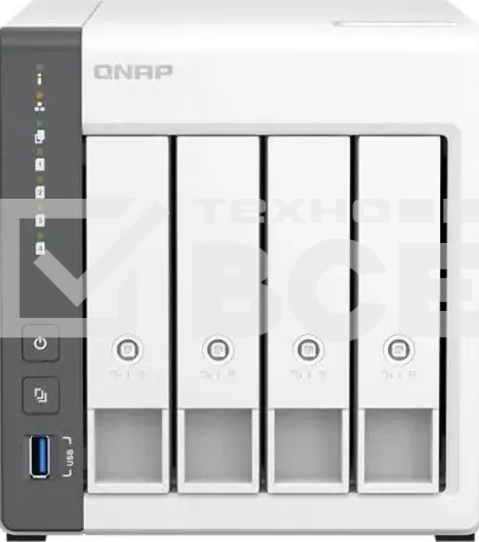 Сетевое хранилище NAS Qnap D4 (REV. C) 4-bay настольный Cortex-A55 RK3568B2