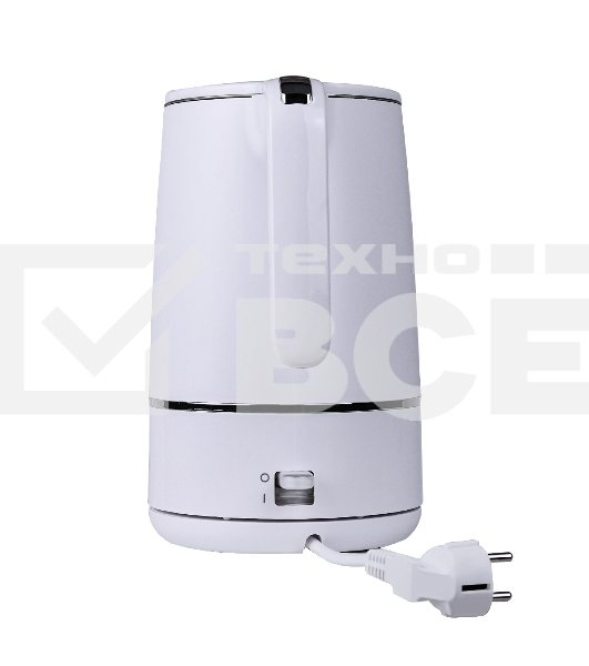 Чайник электрический Centek CT-1012 (белый) 1.5л, 2200Вт, двойные стенки, бесшовная колба, эффект термоса