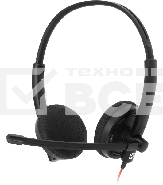 Наушники с микрофоном Oklick/Оклик HS-L900 черный 1.8м накладные оголовье