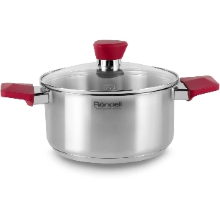 Кастрюля Rondell Strike RDS-813, 2л, 18см, с крышкой, сталь