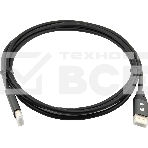 Кабель аудио-видео Cactus CS-DP-DP-1.4-3 DisplayPort (m)/DisplayPort (m) 3м. позолоч.конт. черный, фото 1