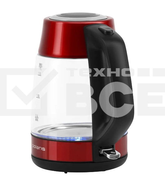 Чайник электрический Polaris PWK 1760CGL 1.7 л, 2150 Вт, красный