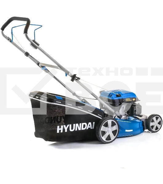 Бензиновая газонокосилка HYUNDAI L4620 {двигатель Hyundai ICV145,4-х такт, 3.8 л.с./145 см3, Ширина среза 45,7 см, Высота среза 25-75 мм, 23,5 кг }