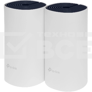 Бесшовный Mesh роутер TP-Link DECO P9 (2-PACK) AC1200 10/100/1000BASE-TX белый (упак.:2шт)