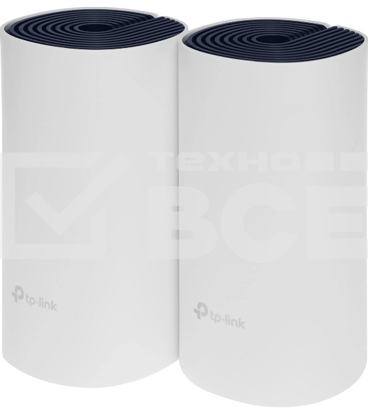 Бесшовный Mesh роутер TP-Link DECO P9 (2-PACK) AC1200 10/100/1000BASE-TX белый (упак.:2шт)