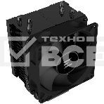 Кулер ZALMAN CNPS4X BLACK V2, 92мм FAN, 3 HEAT PIPES, 4-PIN PWM, 800-2000 RPM, 29DBA, HYDRO BEARING, LGA1851/1700, AM5/AM4, screw type installation, фото2