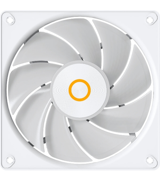 Вентилятор для корпуса Ocypus Gaммa F12 Elite WH ARGB REVERSE BLADE 3 IN 1, 120x120x25мм, 4-PIN PWM, 600-1800 RPM, 26 DBA MAX, HYDRO BEARING