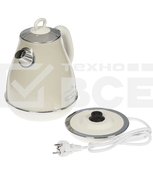 Чайник электрический Ariete Vintage 2869/03 2000 Вт, 1.7 л, бежевый