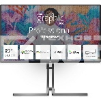 Монитор 27' AOC U27U3CV Nano IPS 3840x2160, 60 Гц (75 Гц макс.), 4 мс, 16:9, 400 кд/м², 2×HDMI 2.0, DP 1.4, USB-C (96 Вт PD), USB Hub (4×USB 3.2 Gen2 + 1×USB-C), RJ-45, 3.5 Jack, динамики (2×3 Вт), DisplayHDR 400, Adaptive-Sync, KVM, черный, фото 1