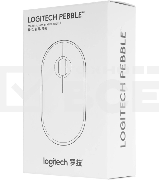 Мышь беспроводная Logitech Pebble M350 розовый, 1000 dpi, радиоканал, Bluetooth, USB, кнопки - 3