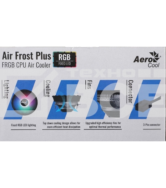 Кулер для процессора Aerocool/Formula Air Frost Plus серебристый, 120 мм, алюминий, 1500 об/мин, 24.2 дБ, 3 pin, 110 Вт, 70 мм