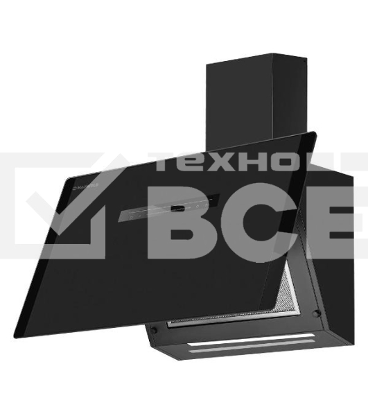 Вытяжка наклонная Maunfeld Falcon 60 Glass черная, 59.5 см, 1150 куб. м/ч, 54 дБ