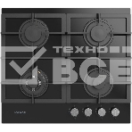 Газовая варочная панель Hyundai HHG 6434 BG черный, фото 1