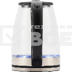 Чайник электрический Starwind SKG4777 1.8л. 2000Вт черный/прозрачный (корпус: стекло), фото9