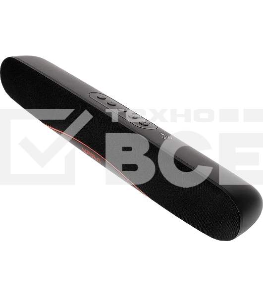 Колонка портатитвная Ural ТТ М100+ черный 6W 1.1 BT/3.5Jack/USB-C 10м 1200mAh (без.бат) (УРАЛ ТТ М100+ ЧЕРНЫЙ)