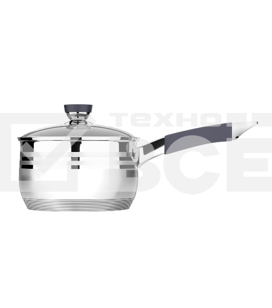 Сотейник LARA LR03-47 2.1 л, с крышкой, 16 см, нержавеющая сталь