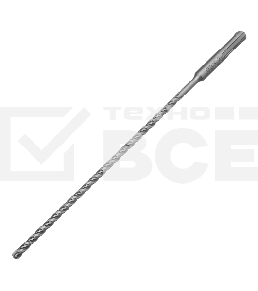 Бур по бетону Denzel цельная крестовая пластина, 6x265 мм, SDS PLUS