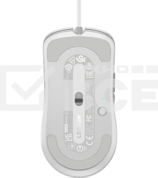 Мышь проводная Lenovo Legion M300s белый, 8000 dpi, USB, кнопки - 6