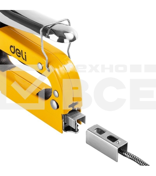 Мебельный степлер Deli DL238105 с набором скоб + антистеплер Набор: 2000шт дверные гвозди. 2000шт Т-гвозди. 2000шт U-гвозди. 1шт скобоудалитель.
