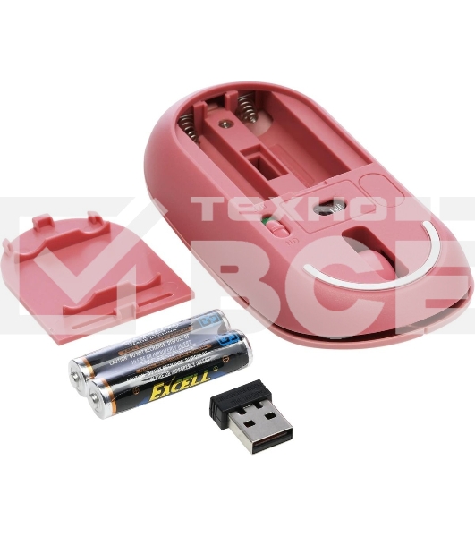 Мышь беспроводная A4Tech Fstyler FG20 розовый, 2000 dpi, радиоканал, USB, кнопки - 4