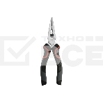 Удлиненные плоскогубцы Deli DL0103 160 мм, Cr-V, эксцентриковый шарнир, антикоррозийное покрытие, трехкомпонентная прорезиненная рукоять, фото4