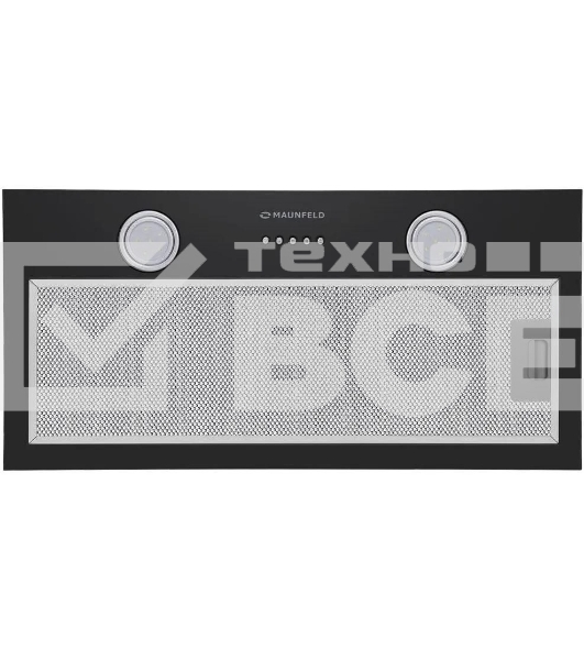 Вытяжка встраиваемая Maunfeld THAMES 601PM черный, 60 см, 850 куб. м/ч, 44 дБ
