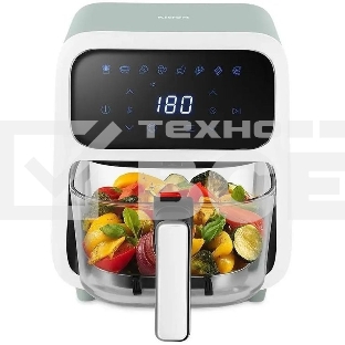 Аэрогриль Kitfort КТ-8147 светло-зеленый, 1800 Вт, 4 л, сенсор, 8 программ