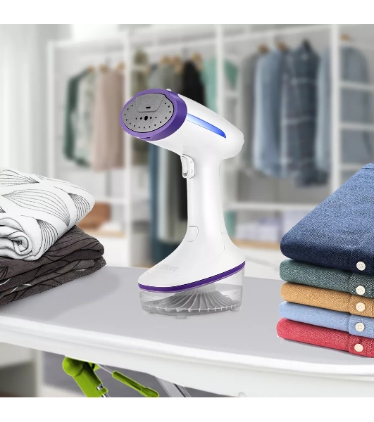 Отпариватель Kitfort КТ-989 фиолетовый/белый, 1630 Вт, 20 г/мин, 300 мл