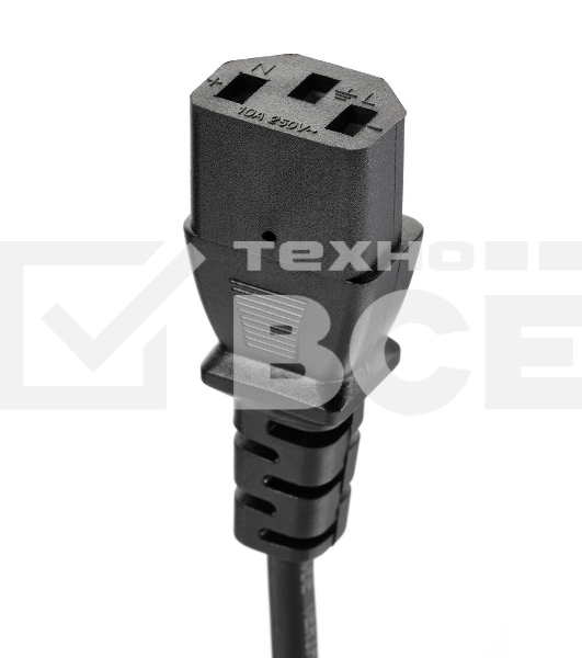 Кабель компьютер-розетка 220V EURO VDE 3G*1.0mm2 медь TELECOM TE021-CU 1,8м