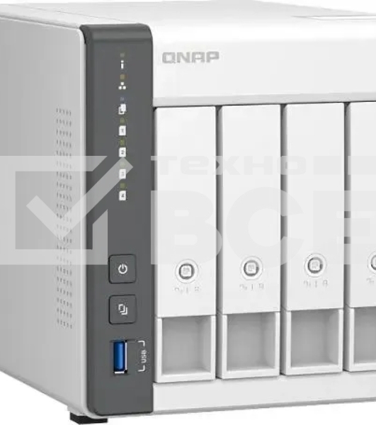 Сетевое хранилище NAS Qnap D4 (REV. C) 4-bay настольный Cortex-A55 RK3568B2
