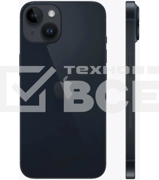 Смартфон Apple iPhone 14 A2882, 6/128Gb, темная ночь