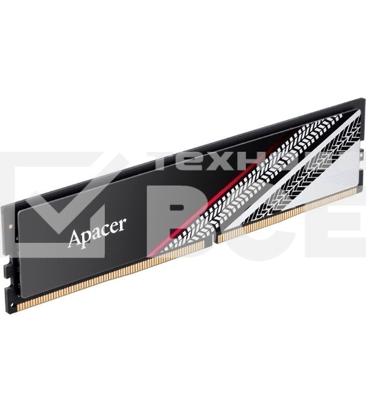 Оперативная память Apacer Tex, DDR4, 16GB (1x16 GB), 3200 MHz, CL16, радиатор, черный