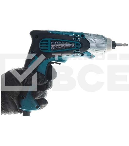 Шуруповерт Makita TD0100, Сетевой, 230Вт, Ударный