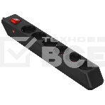 Сетевой фильтр Sven Optima 5,0 м (6 розеток с защитными шторками) черный, цветная коробка, фото 1