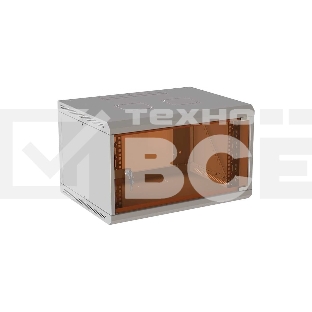 Шкаф коммутационный Suprlan (05-1206) настенный 12U 600x600мм пер.дв.стекл направл.под закл.гайки 70кг RAL 7035 535мм 26.22кг 620мм