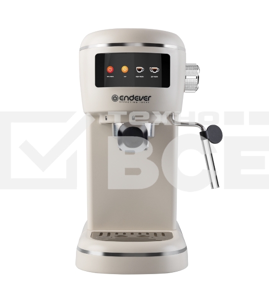 Кофеварка рожковая Endever Costa-1096 бежевый, исп. кофе - молотый, 1 л, 1400 Вт, 15 Бар