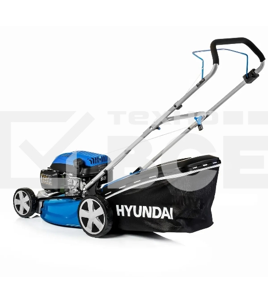 Бензиновая газонокосилка HYUNDAI L4620 {двигатель Hyundai ICV145,4-х такт, 3.8 л.с./145 см3, Ширина среза 45,7 см, Высота среза 25-75 мм, 23,5 кг }