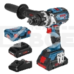 Дрель-шуруповерт Bosch GSR 18V-110 C, Аккумуляторная, 18В, 2 АКБ, Кейс, фото2