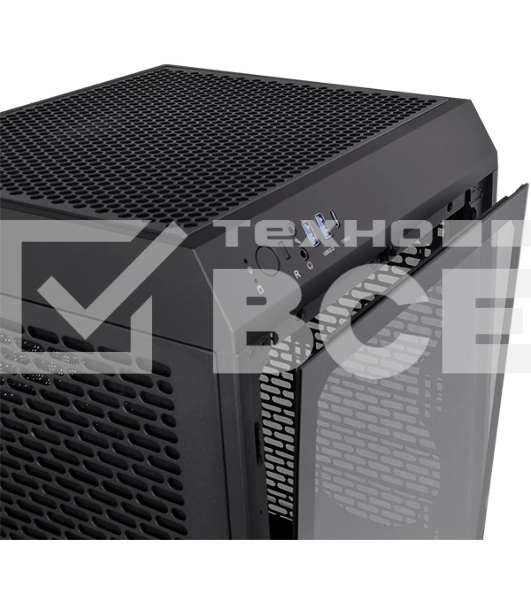 Компьютерный корпус Thermaltake The Tower 200 черный без БП miniITX 11x120мм 5x140мм 2xUSB 3.0 audio bott PSU
