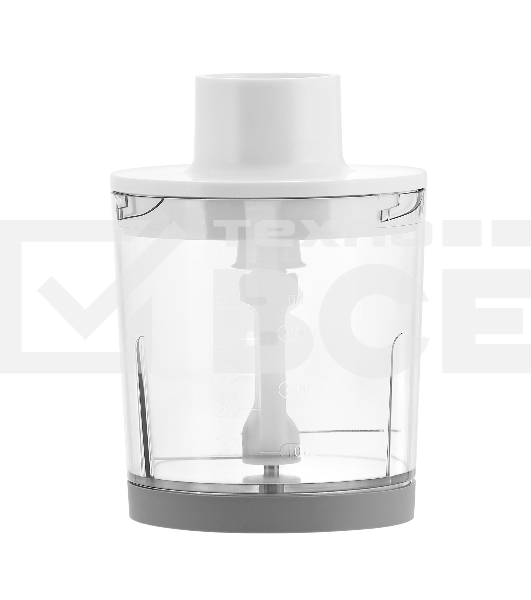 Погружной блендер KORTING KHB 0311 Polar, мощность 1200 Вт,объем чаши 500 мл, механическое/кнопочное управление, 4 насадки (блендер, измельчитель, миксер, насадка для пюре), 6 скоростей, турборежим, белый